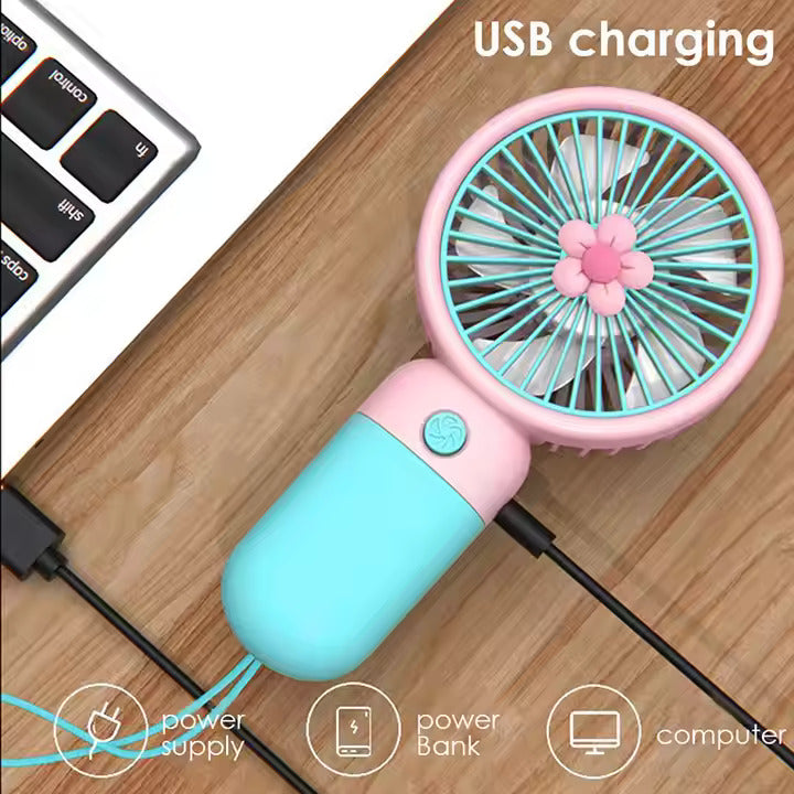 Summer Mini Fan – USB Rechargeable