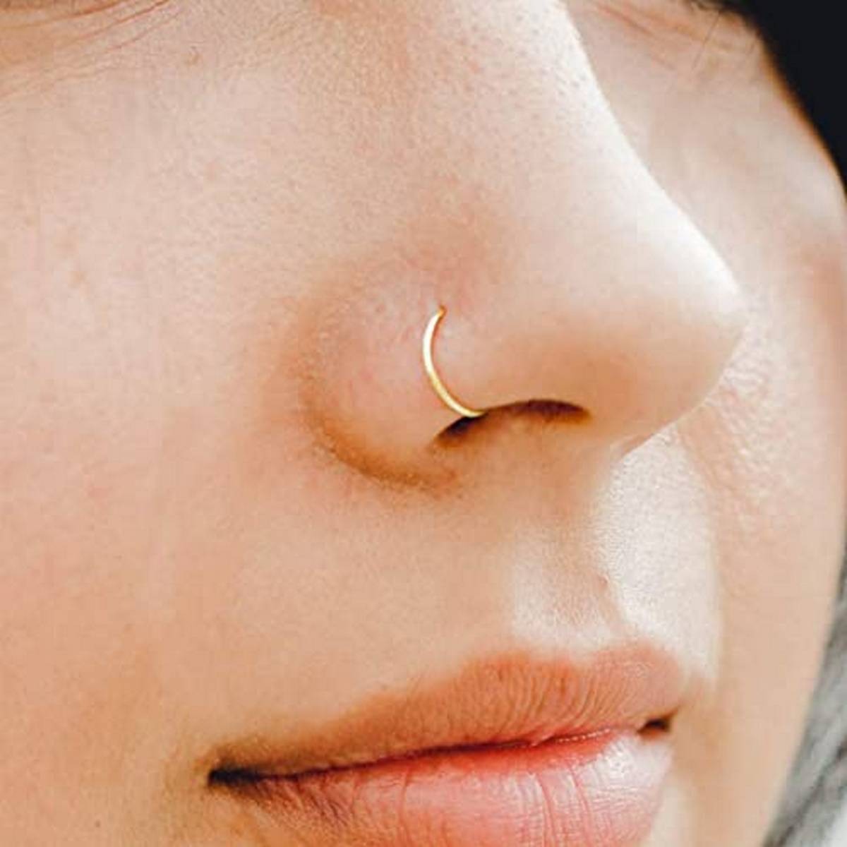 Girls’ Golden Nose Rings (6 Pack)