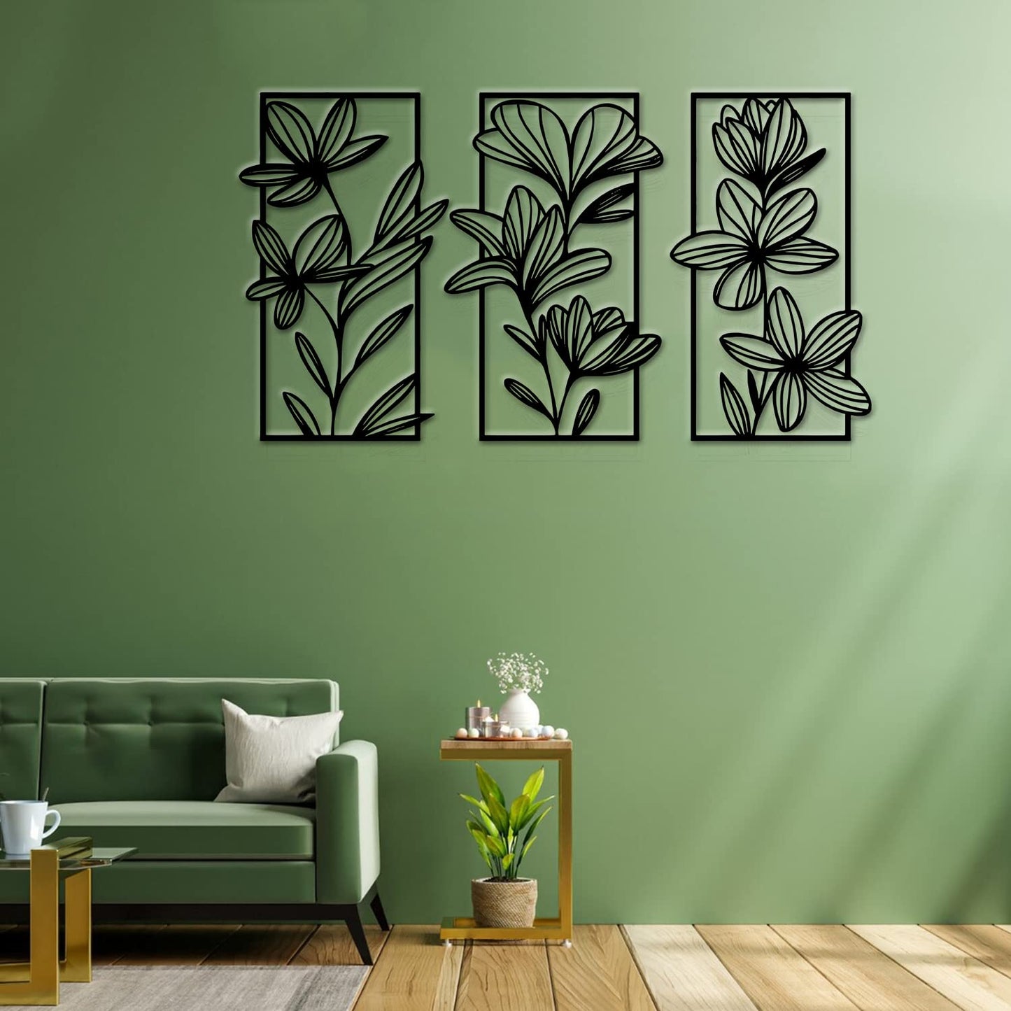 Floral Wooden Wall Art