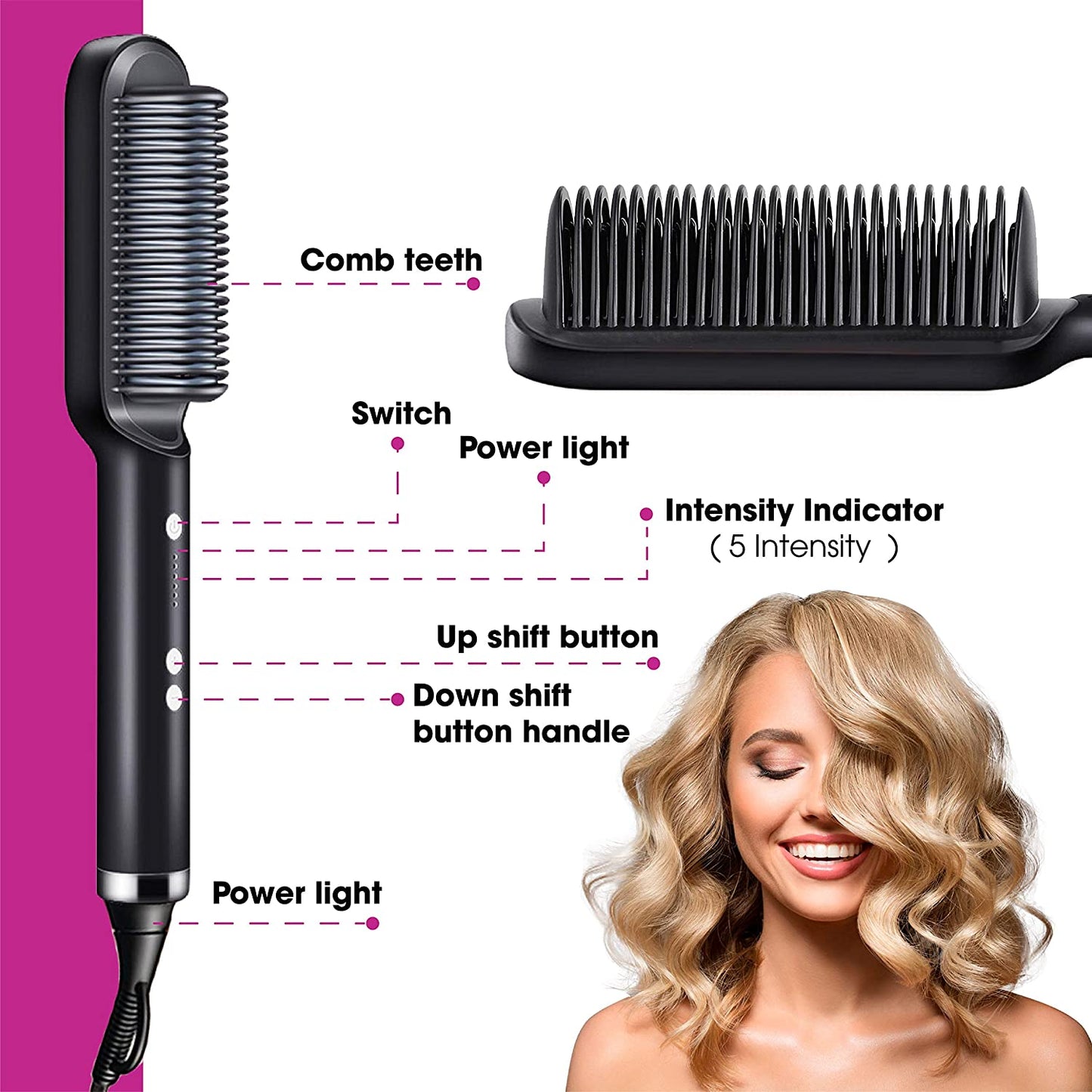 Electric Hair Straightener Curler