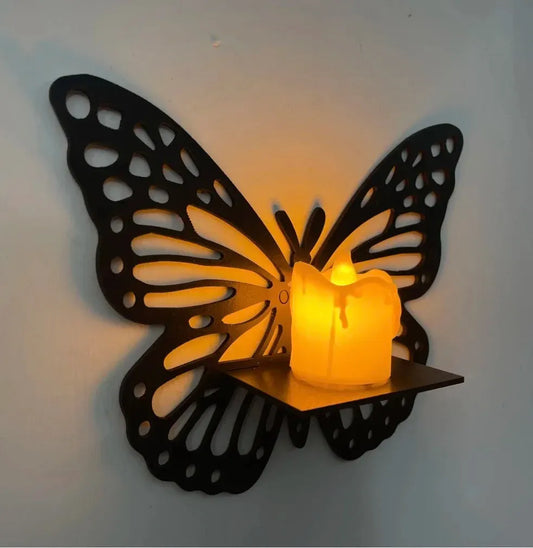 Lifestyle Glory Butterfly Wooden Wall Shelf