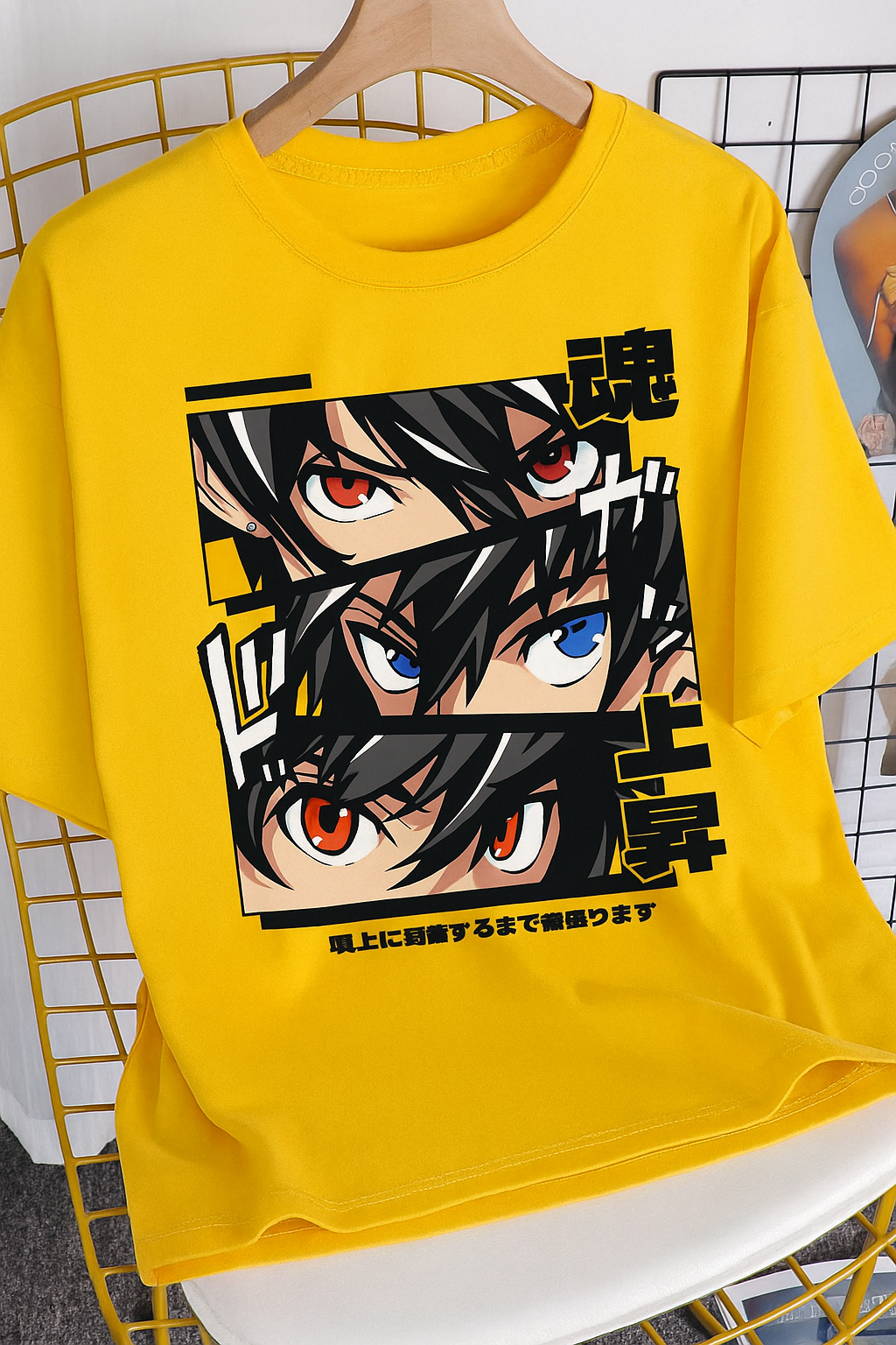 Anime Eyes Printed T-Shirt for Men & Women