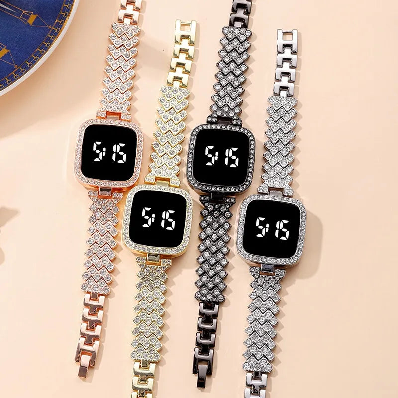 Diamond Luxury LED Watch for Women & Girls